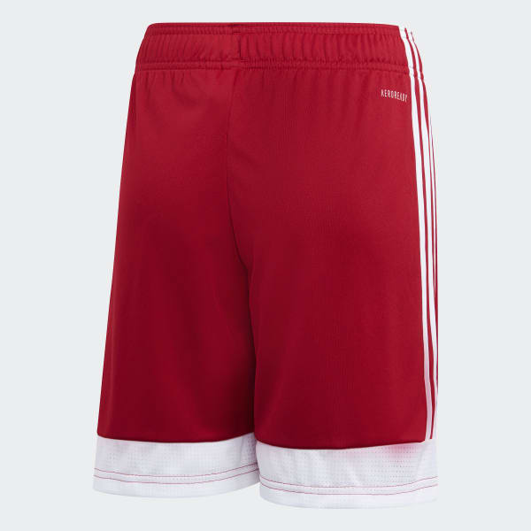 adidas red soccer shorts