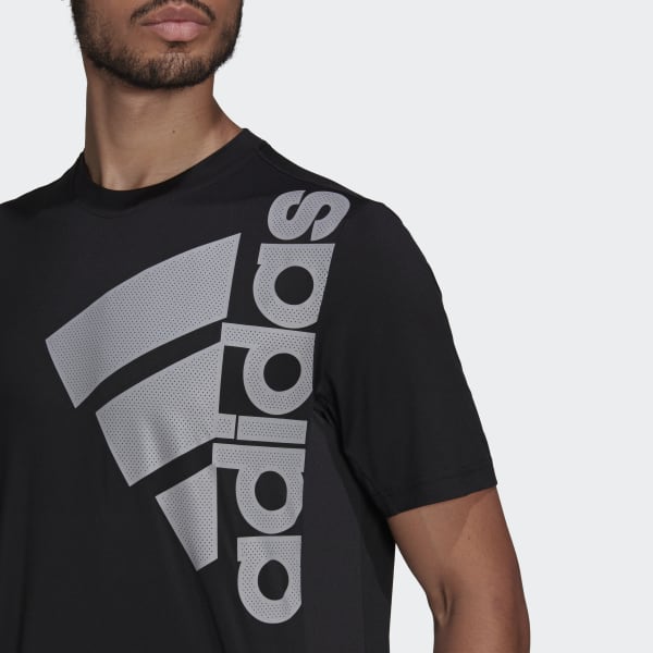 Black Big Badge of Sport Training Tee E0256