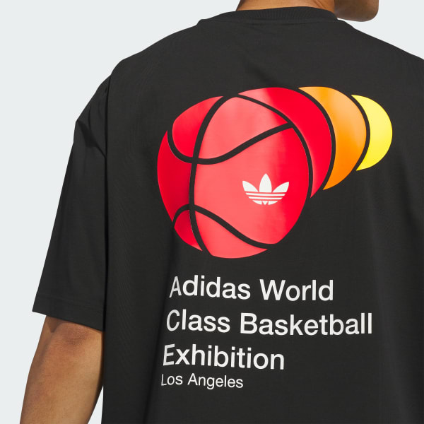 【adidas】World Class バスケットボール プリントTシャツ/black adidas World Class Tee - Black | Free Shipping with adiClub