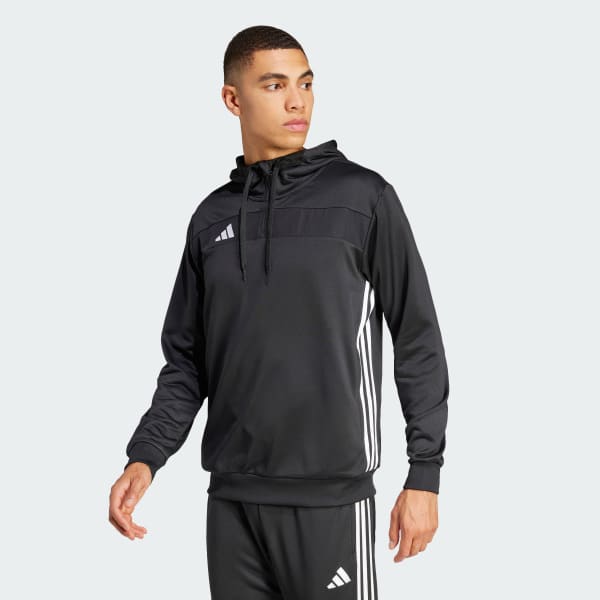 zwart Tiro 25 Essentials Sweat Hoodie