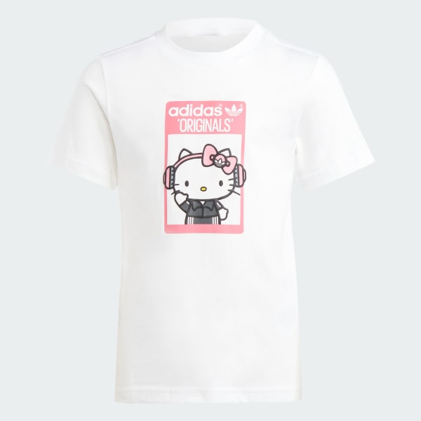 adidas adidas Originals x Hello Kitty Tee Dress Legging Set - White