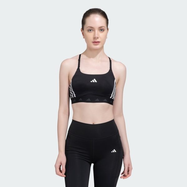 Black AEROREACT LIGHT-SUPPORT HYPERGLAM BRA