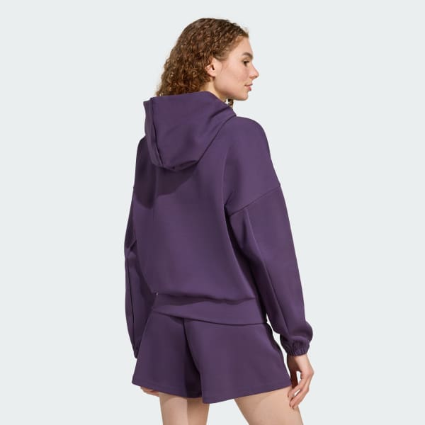 Purple Future Icons Small Logo Full-Zip Hoodie