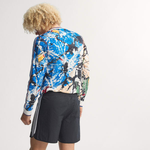 Multicolor Jersey Manchester United Stone Roses de Manga Larga