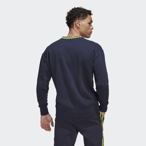 Azul Sudadera cuello redondo Manchester United Lifestyler