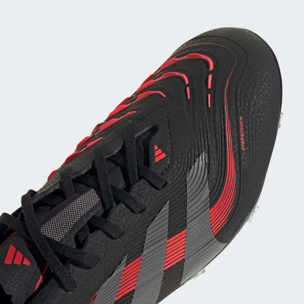 adidas Predator Pro Firm Ground Cleats - Black | Free