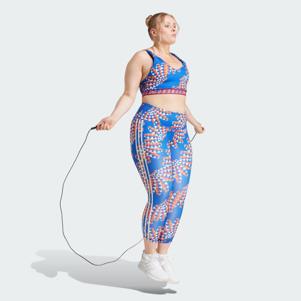 Buy Adidas women plus size training 7 8 leggings blue Online