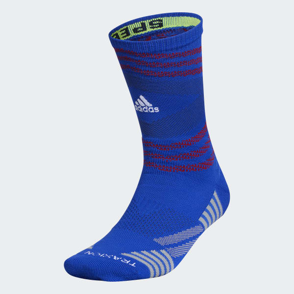 adidas Speed Mesh Team Crew Socks - Blue | CI0728 | adidas US