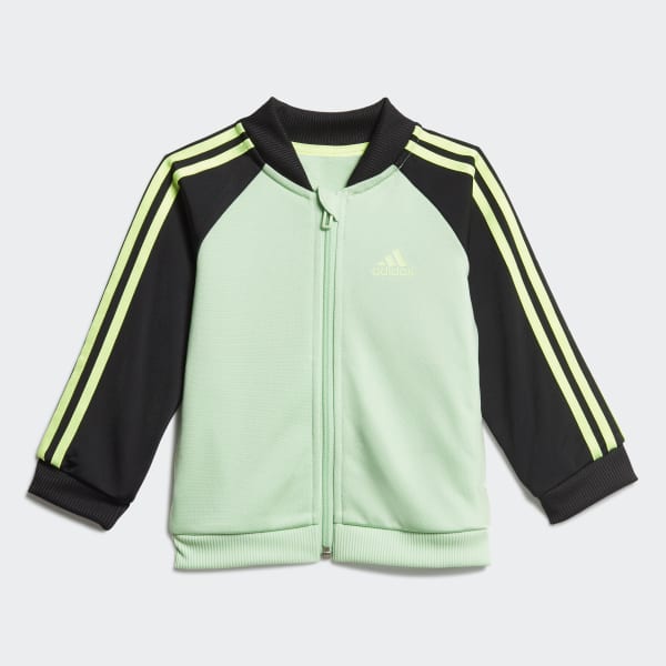 Green adidas sales tracksuit junior