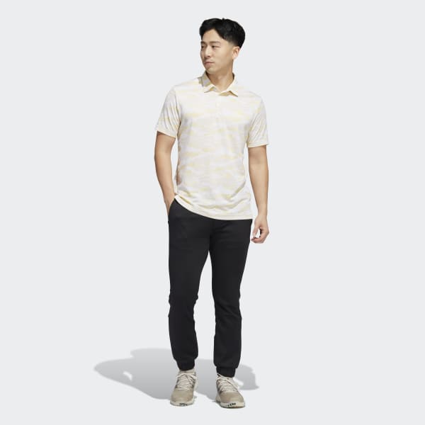 White Horizon-Print Polo Shirt LOI62