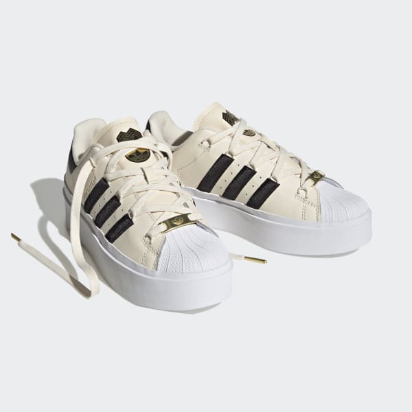 adidas Originals leather sneakers Superstar Bonega beige color