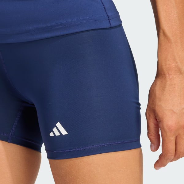adidas Techfit Short Leggings - Blue | Free Shipping with adiClub