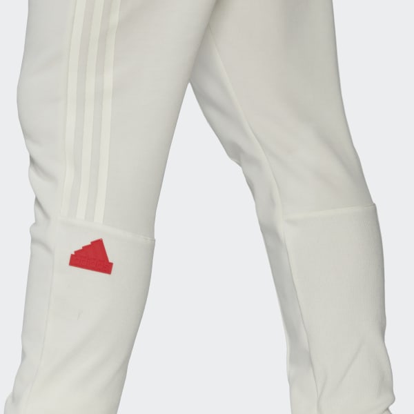 Hvid 3-Stripes Cuffed bukser M9998