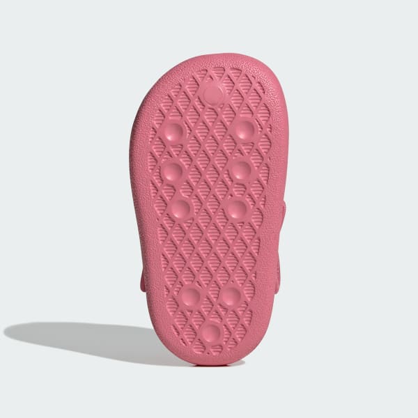 Pink Adifom Adilette Slides Kids