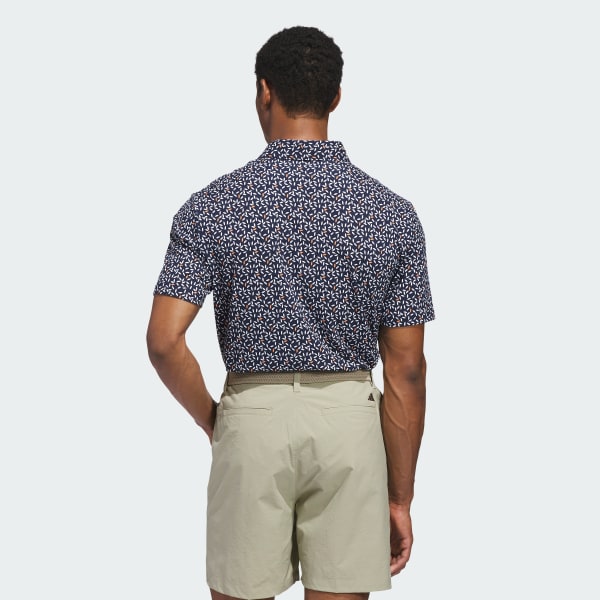 Bleu POLO IMPRIMÉ DOUX ULTIMATE365+