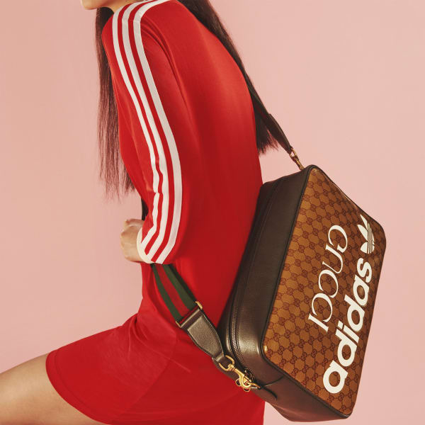 Καφέ adidas x Gucci Medium Shoulder Bag BUZ31
