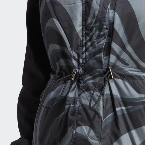 Black Abstract Animal Print Reversible Vest