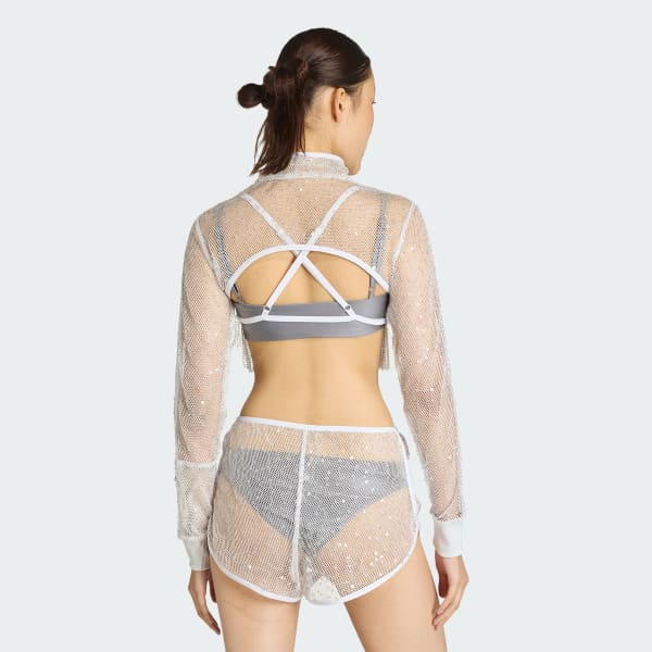 Cinza Jaqueta SUNSET RHYTHMS - SHORT SPARKLING BOLERO