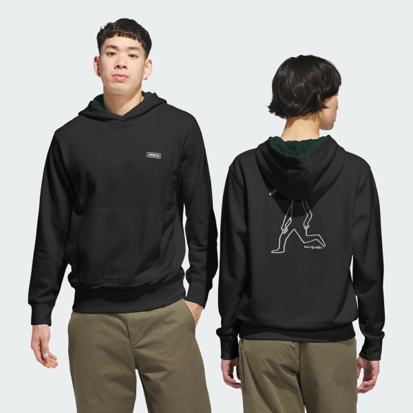 cerná Mikina s kapucí SKATEBOARDING x MARK GONZALES SKATE HEAD