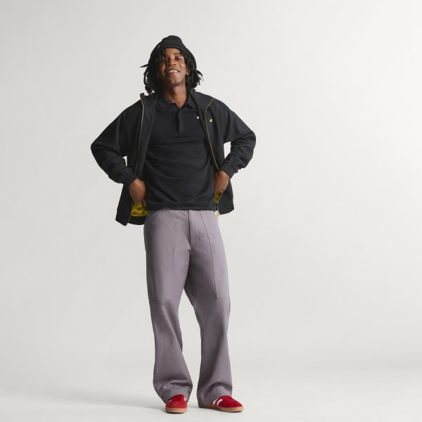 Negro CASACA DEPORTIVA FIREBIRD HOLGADA CON FINAS RAYAS