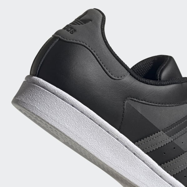 adidas superstar black and grey