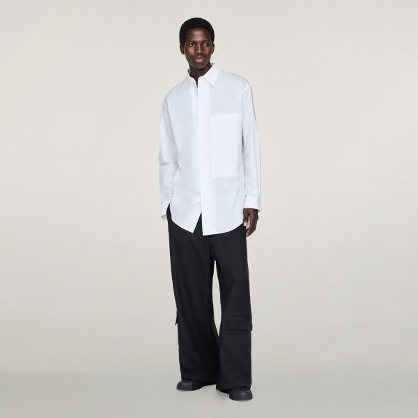 Bianco Y-3 Sporty Cotton Shirt