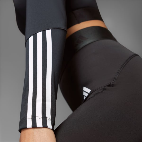 Schwarz Hyperglam Training Cropped Longsleeve