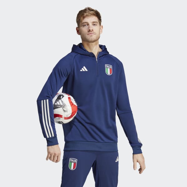 Azul Sudadera con Gorro Tiro 23 Italia