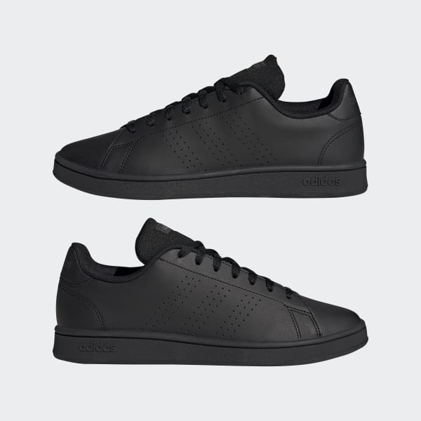 Adidas advantage mens black on sale