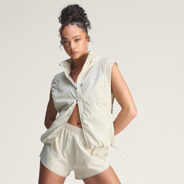 Beige Short da running adidas by Stella McCartney