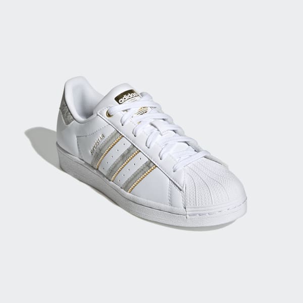 Adidas superstar on sale w gold