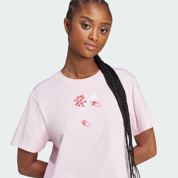 アディダス ミニグラフィックTシャツ - ピンク | アディダス