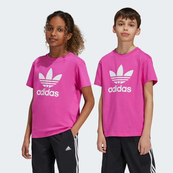 Rosa Camiseta Adicolor Trefoil Infantil