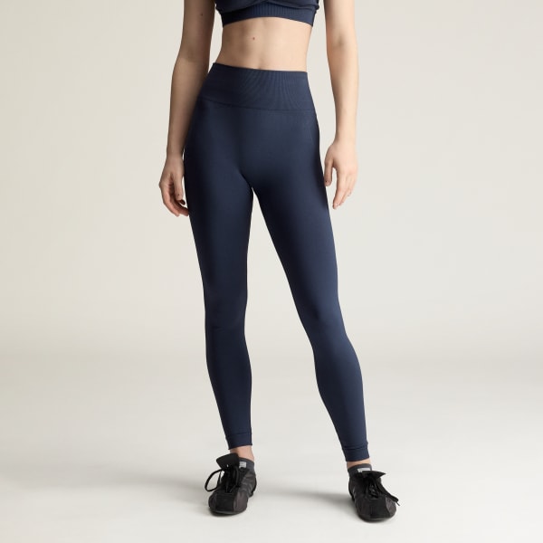 Niebieski Bezszwowe legginsy do jogi adidas by Stella McCartney