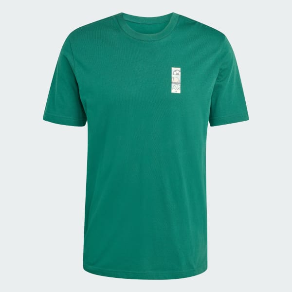 Green MEMORIES OF SPORT POSTER GRAPHIC T-SHIRT