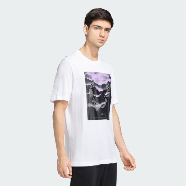 White Graphic Cotton Tee