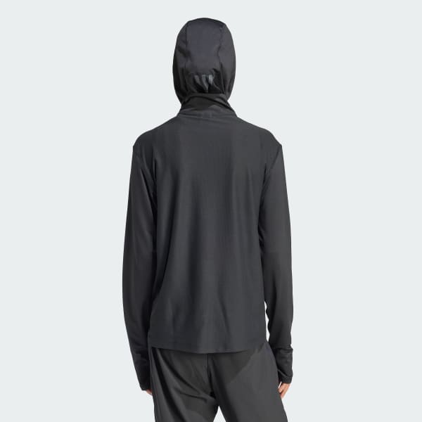 Svart Own the Run Half-Zip Jacka