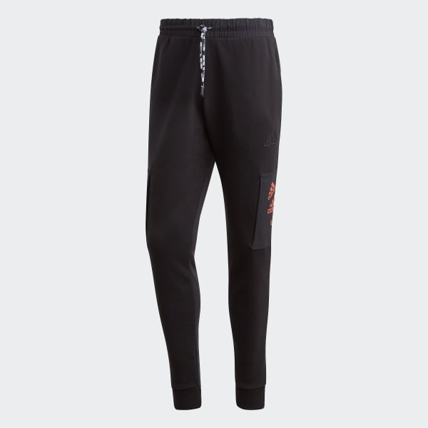 Schwarz Essentials BrandLove Fleece Hose
