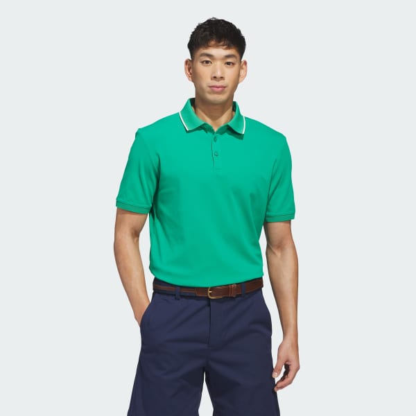 Verde Playera Polo Originals TWISTKNIT Trifolio con Abertura en el Pecho