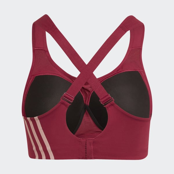 adidas TLRD Impact Training High-Support Bra (Plus Size) - Red | Women ...