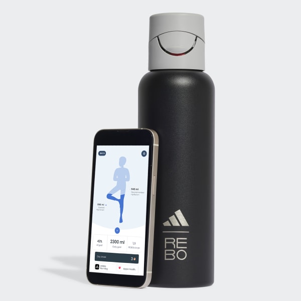 Schwarz adidas x REBO Smart Trinkflasche