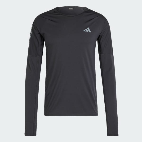 สีดำ เสื้อวิ่งแขนยาว Adizero