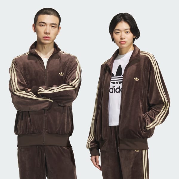 Brown FB TT VELOUR Track Top