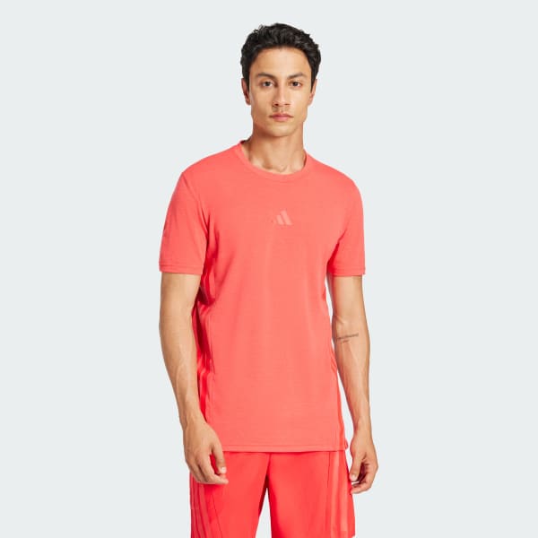 Red Designed 4 Training 3-Stripes Tee