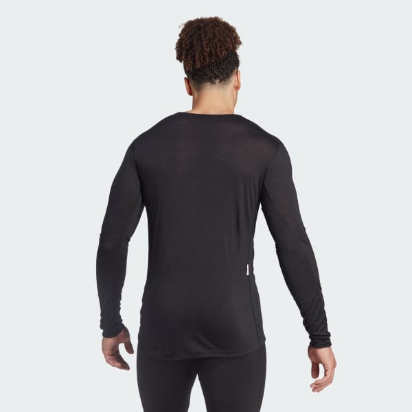 Negro Playera Capa Base Manga Larga Terrex Xperior Merino 150