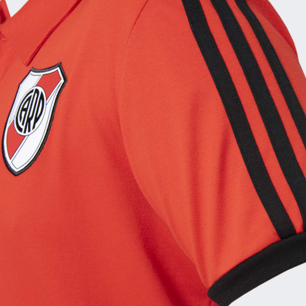 Vermelho Camisa Polo 3-Stripes River Plate 20403