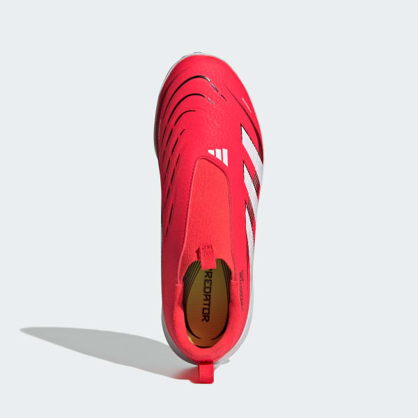 Red Predator League Laceless Turf Boots Kids
