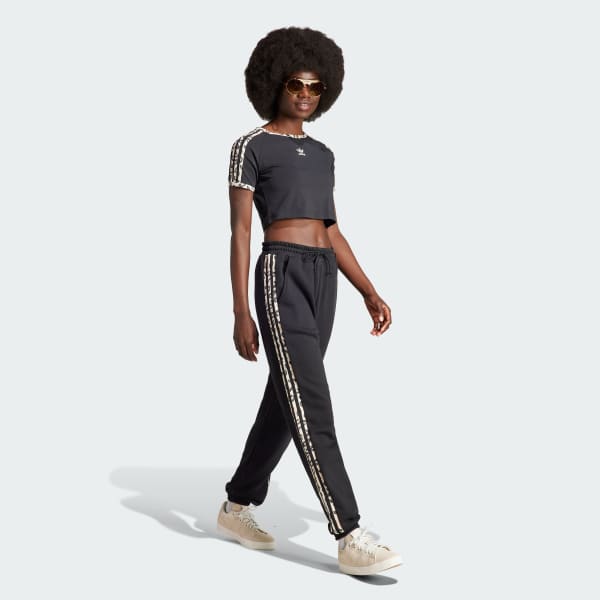 Preto Calça adidas Originals Leopard Luxe