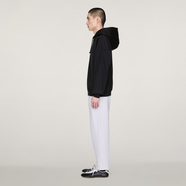 Black Y-3 Brushed Terry Zip Hoodie