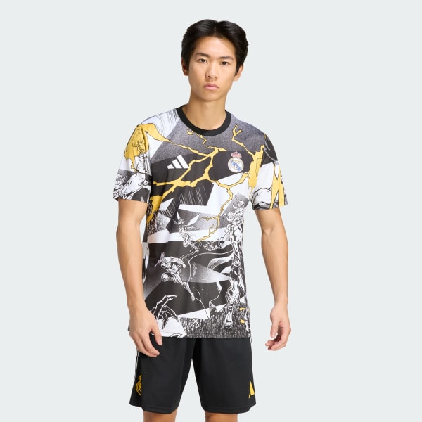 Bianco Maglia adidas Avengers Pre-Match Real Madrid 25/26